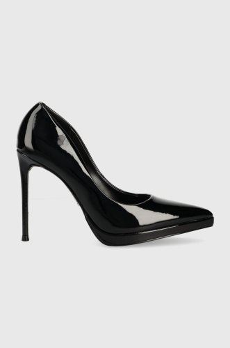 Steve madden pantofi cu toc klassy femei, culoarea negru, sm11002464