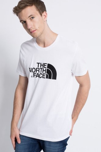 The north face tricou din bumbac easy culoarea alb, cu imprimeu