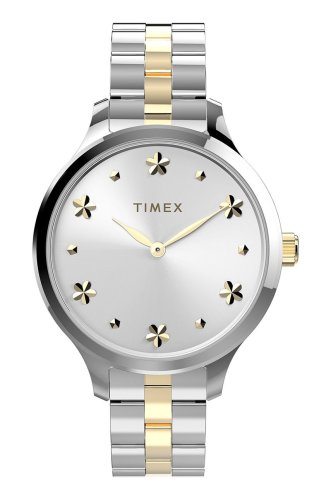 Timex ceas tw2v23500 peyton with floral markers femei, culoarea argintiu