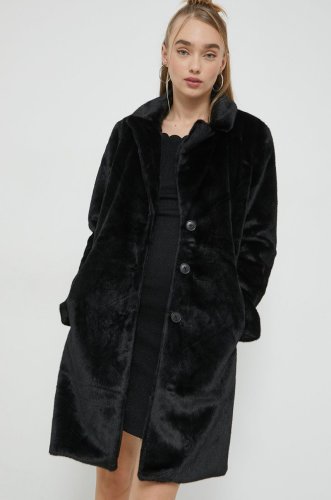 Tom tailor palton femei, culoarea negru, de tranzitie