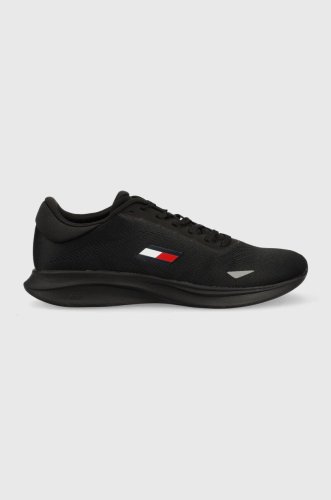 Tommy sport pantofi de sport sleek 3 mesh culoarea negru