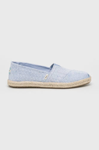 Toms - espadrile chambray dots on rope