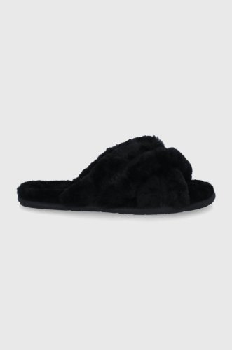 Ugg papuci de lână culoarea negru 1123572.blk-blk