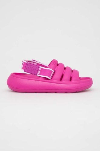 Ugg papuci sport yeah femei, culoarea roz, cu platforma, 1126811