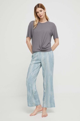 United colors of benetton tricou de pijama culoarea gri