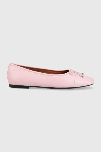 Vagabond shoemakers balerini de piele jolin culoarea roz, 5508.101.45