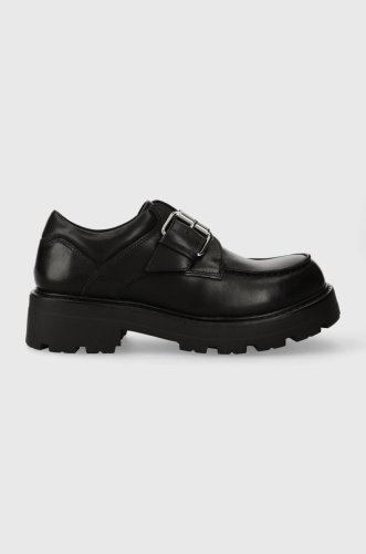 Vagabond shoemakers mocasini de piele cosmo 2.0 femei, culoarea negru, cu platforma, 5449.301.20