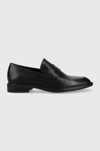 Vagabond shoemakers mocasini de piele frances 2.0 femei, culoarea negru, cu toc plat, 5406.114.20