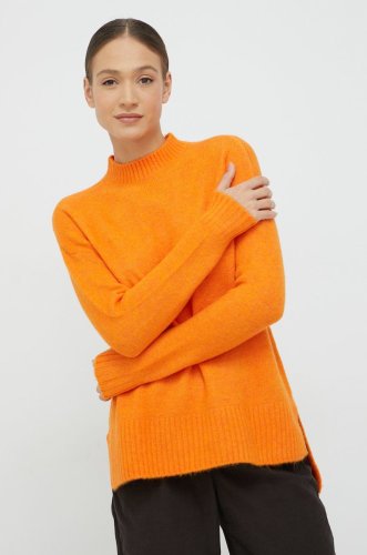 Vero moda pulover femei, culoarea portocaliu, călduros