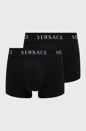 Versace boxeri (2-pack) barbati, culoarea negru