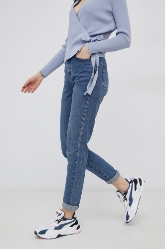 Vila jeansi femei, high waist