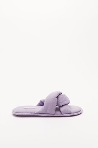 Women'secret papuci de casa culoarea violet