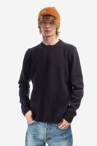 Wood wood pulover de lână barbati, culoarea negru, light 10135510.4159-black