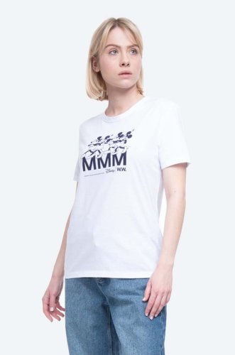 Wood wood tricou din bumbac aria t-shirt culoarea alb 12022500.2434-brightw