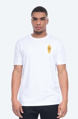 Wood wood tricou din bumbac culoarea alb, cu imprimeu 12035715.2334-brightw