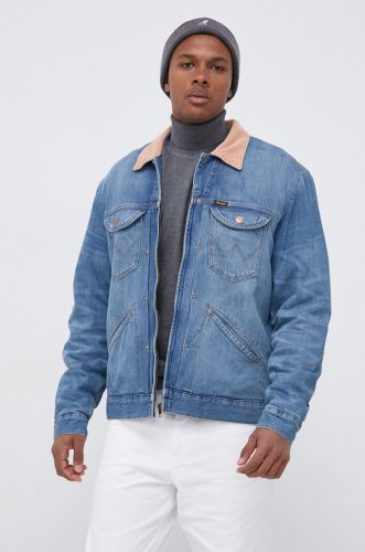 Wrangler geacă jeans bărbați, de tranzitie, oversize