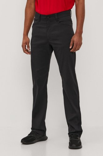 Wrangler pantaloni bărbați, culoarea negru, model drept