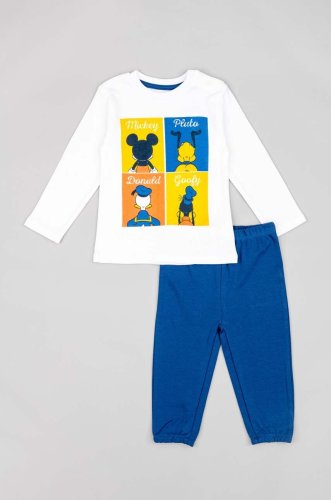 Zippy pijamale de bumbac pentru copii culoarea albastru marin, modelator