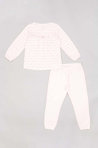 Zippy pijamale de bumbac pentru copii x disney culoarea roz, modelator