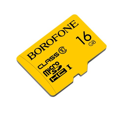 Card de memorie borofone, hc uhs-i class10 micro-sd, 16 gb, galben