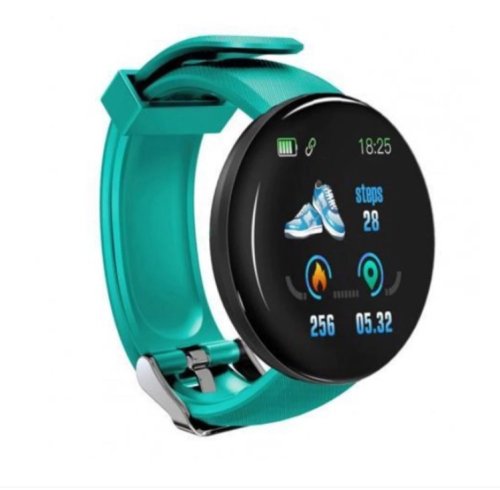 Ceas smartwatch si bratara fitness bmg l216, curea verde