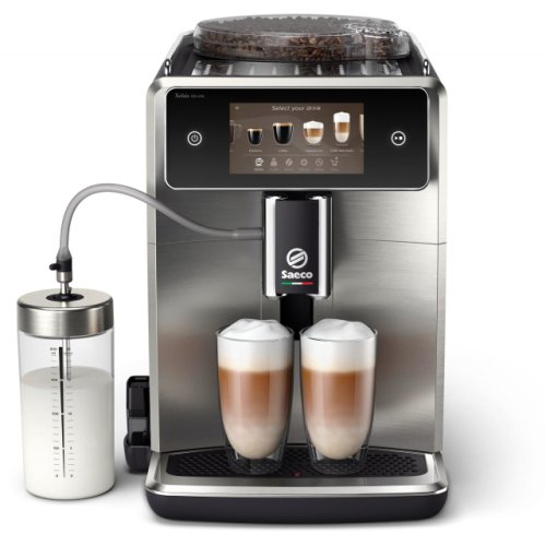 Espressor automat philips saeco sm8785/00, 22 tipuri de cafea, 8 profiluri, ecran color 5.4