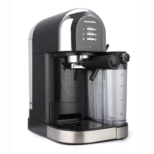 Espressor manual heinner coffee dreamer hem-dl1470bk, 1230-1470w, 20bar, , dispozitiv spumare lapte, rezervor detasabil lapte 500ml, rezervor apa 1.7l, 6 tipuri de bauturi, negru