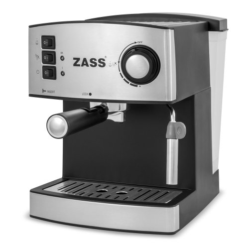 Espressor manual zass zem 04, 850w, 15 bari, 2 portfiltre