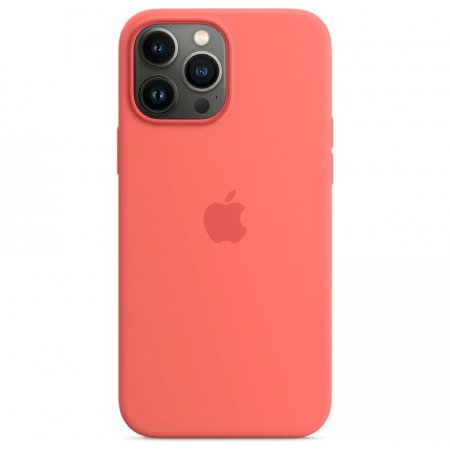 Husa spate apple mmt62fe/a silicone case cu magsafe pentru iphone 13 pro max,pink pomelo,blister