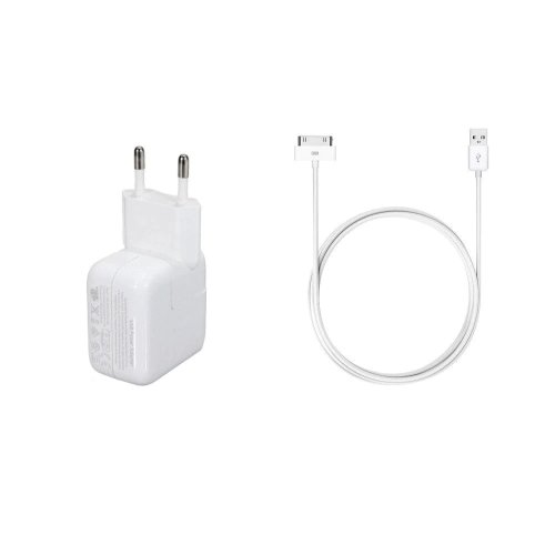 Incarcator retea apple md836 + cablu ma591 pentru ipad 1, ipad 2, ipad 3, iphone 4, iphone 4s