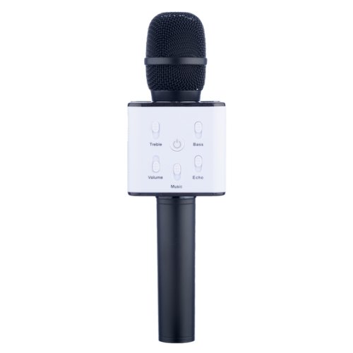 Microfon karaoke wireless cu bluetooth soundvox™ q7 cu boxa inclusa, negru