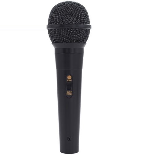 Microfon unidirectional dinamic 010, cu fir, negru
