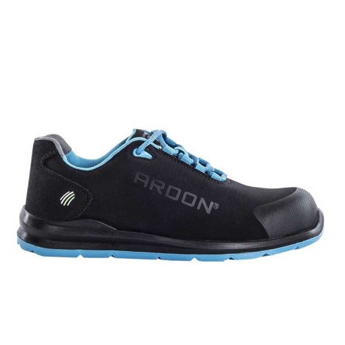 Pantofi de protectie cu bombeu metalic si lamela antiperforatie metalica softex blue s1p 45 negru - albastru
