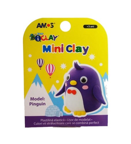 Plastilina iclay miniclay amos model pinguin