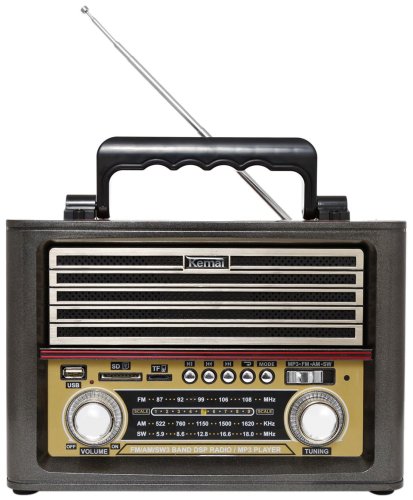 Radio cu mp3 player kemai md-1705u fm/am/sw3, negru