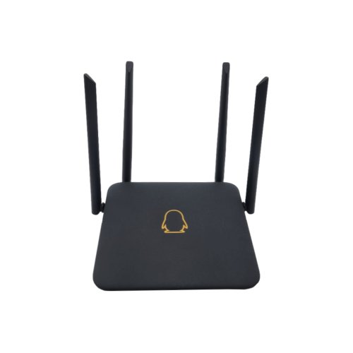 Router wireless bigshot fac 1200m, wi-fi 2.4g/5g, porturi gigabit, 4 antene, negru