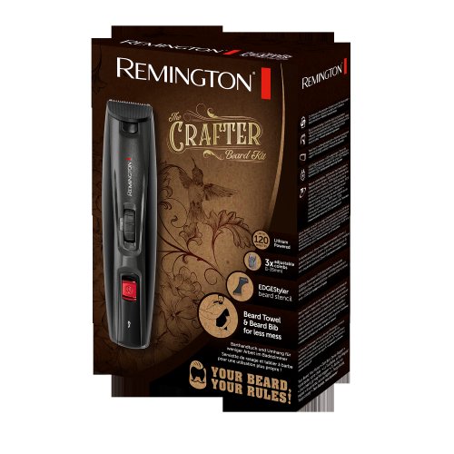 Set de tuns barba remington the crafter mb4050, acumulator, 0.4-35 mm, pelerina, foarfeca, negru