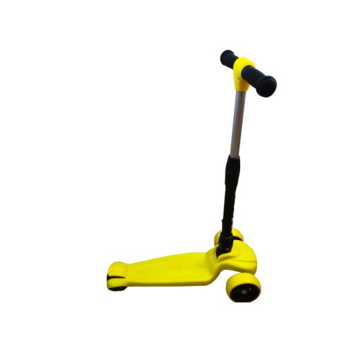Trotineta “scooter” pentru copii, cu 3 roti, pliabila, galben