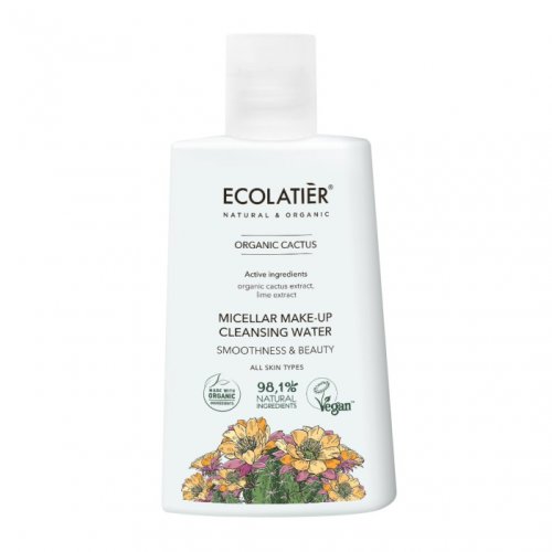 Apa micelara pentru curatare fata vegana ecolatier organic cactus smoothness beauty 250ml