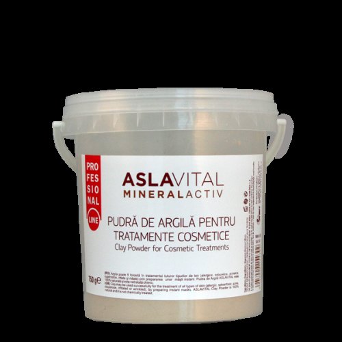 Argila pudra tratamente cosmetice 750g - aslavital mineralactiv