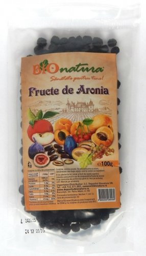 Aronia fructe uscate 100g - bionatura