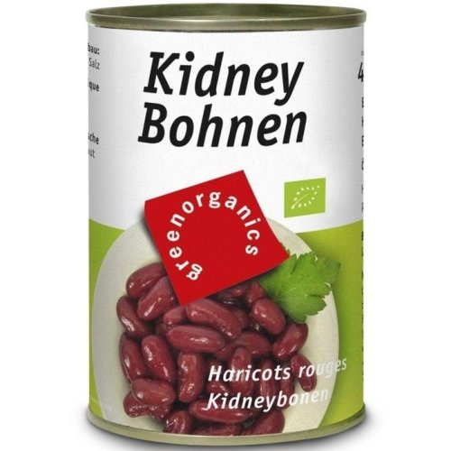Conserva fasole rosie kidney 400g - green organics