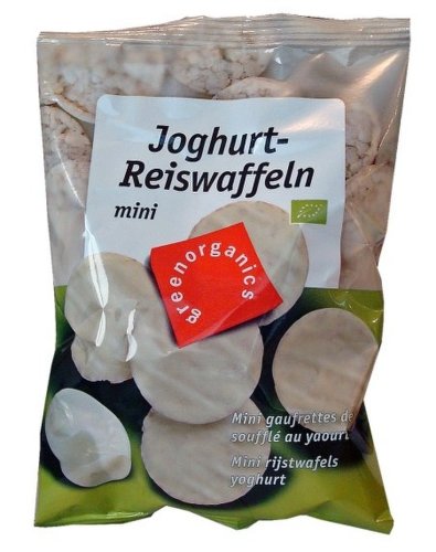 Minirondele expandate orez iaurt 60g - green organics