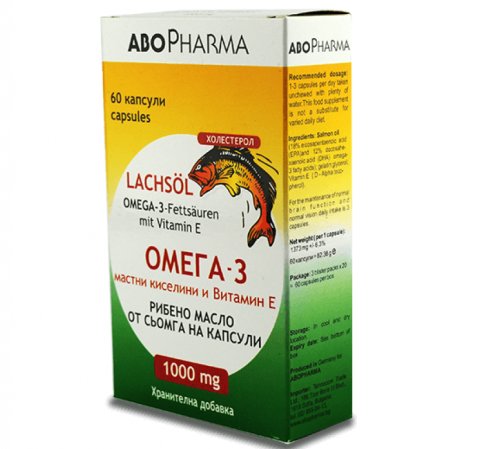 Omega3 vitamina e 1000mg 60cp - abopharma