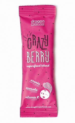 Pulbere mix crazy berry raw bio 10g - dragon superfoods