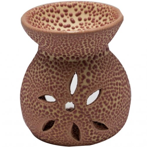 Vas ceramic aromatizor floare maro 1b - aroma land