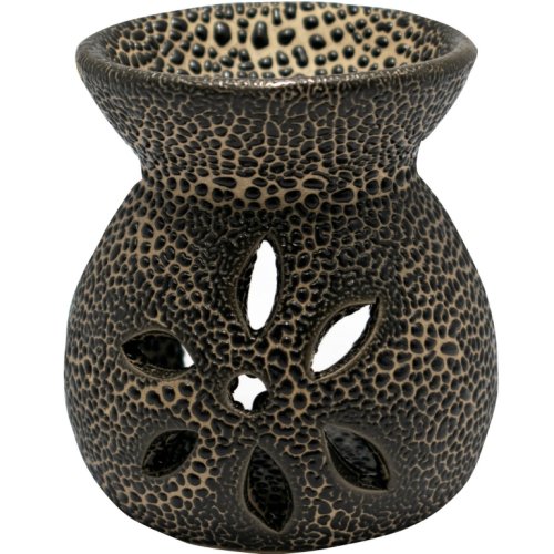 Vas ceramic aromatizor floare negru 1b - aroma land