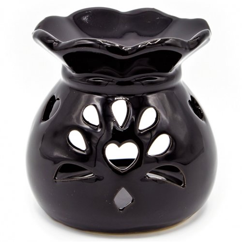 Vas ceramic aromatizor x6 floral negru 1b - aroma land