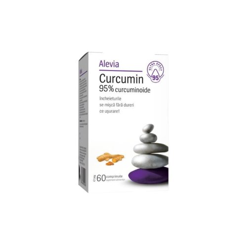 Alevia curcumin 95% curcuminoide, 60 comprimate