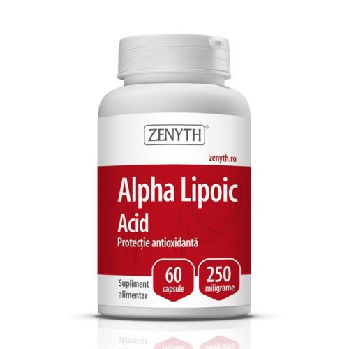 Alpha lipoic acid 250mg, 60 capsule, zenyth